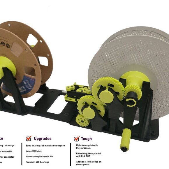 UPGRADED Universal 3D Filament Re-spooler/Transfer - Pre-assembled - Bambu Lab - Picture 1 of 10